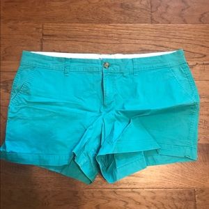 Teal shorts from old navy
